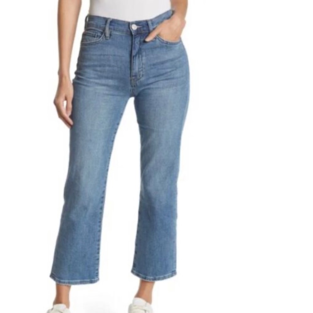 NWT HUDSON NOA MID RISE STRAIGHT CROP JEANS